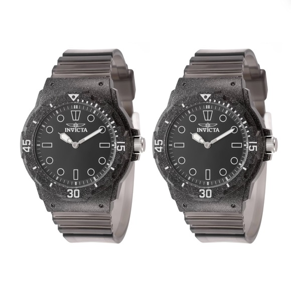 Invicta Accessories - [2PCS] Invicta Celestial Cloud Women's Watch - 35mm, Black Transparent